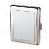 Aluminium Alloy Clamshell Double-Sided Cigarette Case - Sliver
