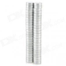 5 x 1.5mm Round NdFeB Magnets - Silver (50 PCS)