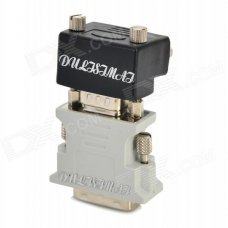 DULISIMAI 2-in-1 VGA Male to VGA Female to DVI 24+5 Adapter Set - Grey + Black DULISIMAI 2-in-1 VGA Male to VGA Female to DVI 24+5 Adapter Set - Grey + Black
