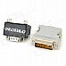 DULISIMAI 2-in-1 VGA Male to VGA Female to DVI 24+5 Adapter Set - Grey + Black DULISIMAI 2-in-1 VGA Male to VGA Female to DVI 24+5 Adapter Set - Grey + Black