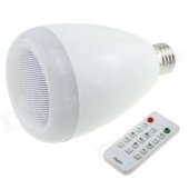 HONSCO Bluetooth V3.0 Speaker E27 RGB 9W LED Bulb Music Lamp w/ Remote Controller (AC 90~240V)