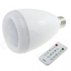 HONSCO Bluetooth V3.0 Speaker E27 RGB 9W LED Bulb Music Lamp w/ Remote Controller (AC 90~240V) HONSCO Bluetooth V3.0 Speaker E27 RGB 9W LED Bulb Music Lamp w/ Remote Controller (AC 90~240V)