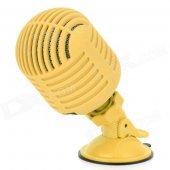 SLANG 3W Bluetooth V3.0 Stereo Speaker w/ Mic / Micro USB - Yellow + Black