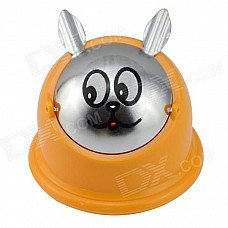 JZ320 Cartoon Style Plastic + Stainless Steel Ashtray - Yellow + Silver JZ320 Cartoon Style Plastic + Stainless Steel Ashtray - Yellow + Silver