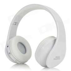 Universal Fold-up Wireless Bluetooth V3.0 Headband Headphone w/ Microphone - White Universal Fold-up Wireless Bluetooth V3.0 Headband Headphone w/ Microphone - White