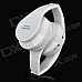 Universal Fold-up Wireless Bluetooth V3.0 Headband Headphone w/ Microphone - White Universal Fold-up Wireless Bluetooth V3.0 Headband Headphone w/ Microphone - White