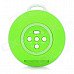 SLANG Round 3W Bluetooth V3.0 Multifunctional Speaker w/ Microphone, TF - Green SLANG Round 3W Bluetooth V3.0 Multifunctional Speaker w/ Microphone, TF - Green