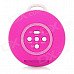 SLANG Round 3W Bluetooth V3.0 Multifunctional Speaker w/ Microphone / TF - Deep Pink SLANG Round 3W Bluetooth V3.0 Multifunctional Speaker w/ Microphone / TF - Deep Pink
