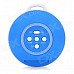 SLANG Round 3W Bluetooth V3.0 Multifunctional Speaker w/ Microphone, TF - Blue SLANG Round 3W Bluetooth V3.0 Multifunctional Speaker w/ Microphone, TF - Blue