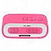 SLANG 3W Bluetooth V3.0 Multifunctional Speaker w/ FM / Microphone / TF - Deep Pink SLANG 3W Bluetooth V3.0 Multifunctional Speaker w/ FM / Microphone / TF - Deep Pink