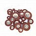 Replacement Alto Saxophone Leather Pads Set - Brown (26 pcs / 1 set) Replacement Alto Saxophone Leather Pads Set - Brown (26 pcs / 1 set)
