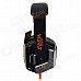 Each G8000 Stereo Pro Gaming USB + 3.5mm Plug Headphone w/ Microphone - Orange + Black (2.2m-Cable) Each G8000 Stereo Pro Gaming USB + 3.5mm Plug Headphone w/ Microphone - Orange + Black (2.2m-Cable)