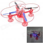 RunQia 2.4GHz 4-CH 6-Axis Outdoor R/C Quadcopter w/ Gyroscope - Red (6 x AA)