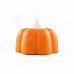 PZCD MY-09 Mini Pumpkin Style Halloween Flame Twinkle LED Yellow Light Candle Lamp - Orange PZCD MY-09 Mini Pumpkin Style Halloween Flame Twinkle LED Yellow Light Candle Lamp - Orange