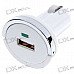 1000mA Car Cigarette Powered USB Adapter/Charger - White (DC 12V/24V)