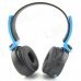 D-400 Bluetooth V3.0 Stereo Headband Headphone w/ Microphone / FM - Black + Blue D-400 Bluetooth V3.0 Stereo Headband Headphone w/ Microphone / FM - Black + Blue