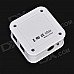 NEWKENG 1 x 3 Toslink Audio Fiber Optic Splitter - White + Black NEWKENG 1 x 3 Toslink Audio Fiber Optic Splitter - White + Black