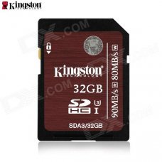 Kingston SDA3/32GB Class 3 High Speed SD Card w/ Overwrite Protection Switch - Crimson (32GB) Kingston SDA3/32GB Class 3 High Speed SD Card w/ Overwrite Protection Switch - Crimson (32GB)