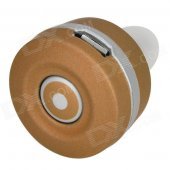 ZY ZY-S8 Mini Bluetooth V3.0 1-to-2 In-Ear Earphone w/ Microphone - Golden