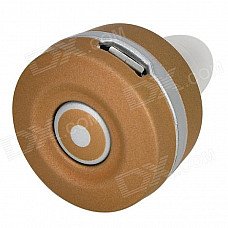 ZY ZY-S8 Mini Bluetooth V3.0 1-to-2 In-Ear Earphone w/ Microphone - Golden ZY ZY-S8 Mini Bluetooth V3.0 1-to-2 In-Ear Earphone w/ Microphone - Golden