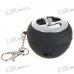 Mini Apple Shaped Portable USB Rechargeable Speaker with Keychain (Black) Mini Apple Shaped Portable USB Rechargeable Speaker with Keychain (Black)
