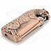 Creative Tiger Shaped Butane Aluminum Alloy Lighter - Brown
