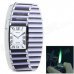 SYSH0035 Creative Stereoscopic Watch Style Zinc Alloy Butane Lighter - Black + Silver
