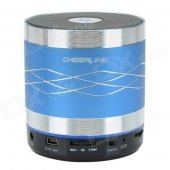 CHEERLINK SDH-802 Hi-Fi Bluetooth V2.1 + EDR Speaker w/ FM / AUX / TF / Mic. - Silvery Blue