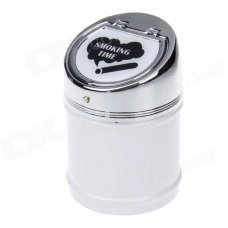 635BCD-2 Zinc Alloy Spring Lid Ashtray - Silver + White + Black 635BCD-2 Zinc Alloy Spring Lid Ashtray - Silver + White + Black