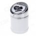 635BCD-2 Zinc Alloy Spring Lid Ashtray - Silver + White + Black 635BCD-2 Zinc Alloy Spring Lid Ashtray - Silver + White + Black
