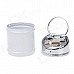 635BCD-2 Zinc Alloy Spring Lid Ashtray - Silver + White + Black 635BCD-2 Zinc Alloy Spring Lid Ashtray - Silver + White + Black