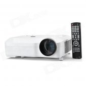 FB5800 1080P Home Theater LCD Projector w/ Dual USB / 3-HDMI / VGA / CVBS(AV) / YPbPr - White
