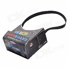 NEJE DIY Google Cardboard Virtual Reality 3D Glasses with Headband for 4-7 inch Cellphone - Black NEJE DIY Google Cardboard Virtual Reality 3D Glasses with Headband for 4-7 inch Cellphone - Black