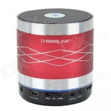 CHEERLINK SDH-802 Hi-Fi Stereo Blurtooth V2.1+EDR Speaker w/ Hand free / FM / AUX / TF - Red CHEERLINK SDH-802 Hi-Fi Stereo Blurtooth V2.1+EDR Speaker w/ Hand free / FM / AUX / TF - Red
