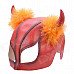 SYVIO Stylish Beauty Cow Face Mask for Halloween Costume / Cosplay - Red SYVIO Stylish Beauty Cow Face Mask for Halloween Costume / Cosplay - Red