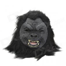 SYVIO Chimpanzee/ Orangutan Mask for Halloween - Black SYVIO Chimpanzee/ Orangutan Mask for Halloween - Black