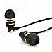 ipipoo ip-A400Hi 3.5mm In-Ear Earphone w/ Microphone - Black + Golden ipipoo ip-A400Hi 3.5mm In-Ear Earphone w/ Microphone - Black + Golden