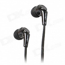 HUAST HST-20 Stylish 3.5mm Plug Flat Cable Stereo In-Ear Earphone w/ Clip - Black HUAST HST-20 Stylish 3.5mm Plug Flat Cable Stereo In-Ear Earphone w/ Clip - Black