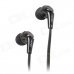 HUAST HST-20 Stylish 3.5mm Plug Flat Cable Stereo In-Ear Earphone w/ Clip - Black HUAST HST-20 Stylish 3.5mm Plug Flat Cable Stereo In-Ear Earphone w/ Clip - Black