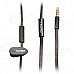 HUAST HST-20 Stylish 3.5mm Plug Flat Cable Stereo In-Ear Earphone w/ Clip - Black HUAST HST-20 Stylish 3.5mm Plug Flat Cable Stereo In-Ear Earphone w/ Clip - Black