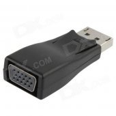 DisplayPort Male to VGA Female Adapter - Black