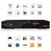 Tiger Z460 300 TV Channels Digital Satellite Receiver + IPTV Wireless WiFi - Black