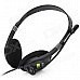 HYUNDAI HY-302MV 3.5mm Plug Stereo Headphone - Black