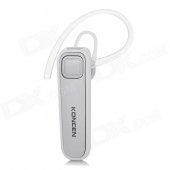 KONCEN L003 Bluetooth V4.0 Ear-hook Style Headphone w/ Voice Caller ID / Microphone - White