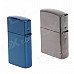 JIN JIAN 4846 Stylish Lover's Oil Lighters - Tarnish + Blue (2 PCS) JIN JIAN 4846 Stylish Lover's Oil Lighters - Tarnish + Blue (2 PCS)