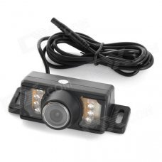 Car Rearview 2.4GHz Wireless CMOS 420TVL Camera w/ 7-LED Night Vision - Black