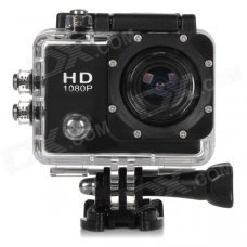 HD 1080P 2.0" Screen Waterproof Sport CCD 12MP Wide Angle Camera - Black HD 1080P 2.0" Screen Waterproof Sport CCD 12MP Wide Angle Camera - Black