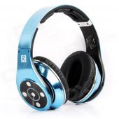 Bluedio R+ (Legend Version) Bluetooth 4.0 Hi-Fi Headphone w/ 8-CH, 8 Driver, NFC, TF - Blue