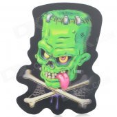 3D Creative Skull Patterned Car Decoration Sticker - Green