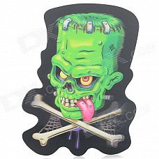 3D Creative Skull Patterned Car Decoration Sticker - Green